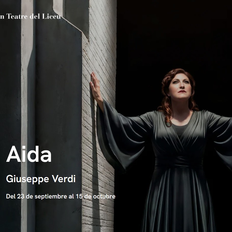 Cartel de la ópera Aida de Giuseppe Verdi